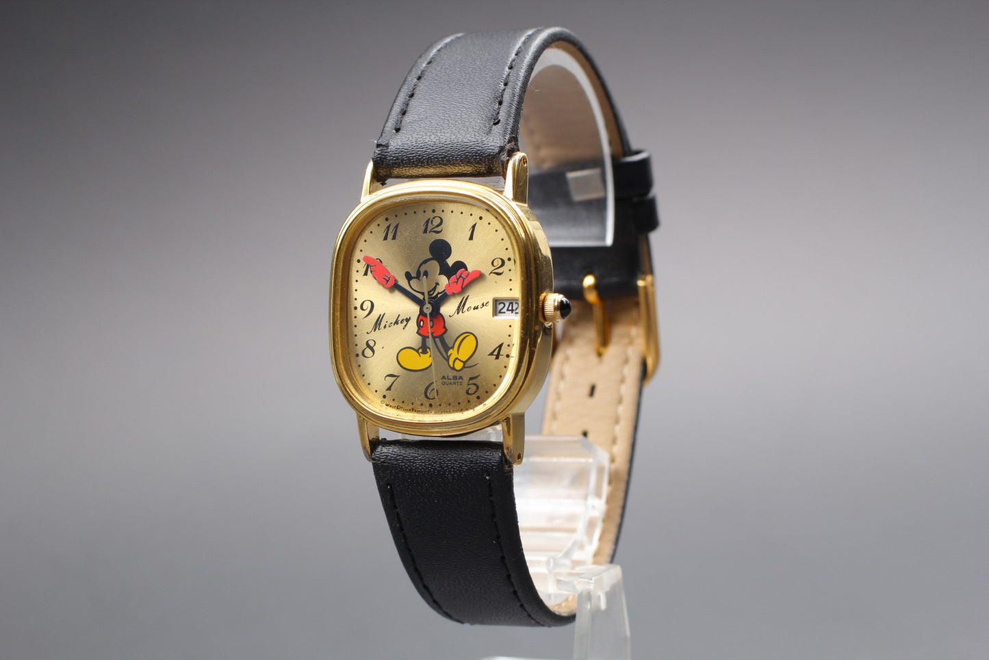 Vintage 1992 [Near MINT] Seiko Alba Y558-5000 Mickey Mouse Men's Quartz JAPAN