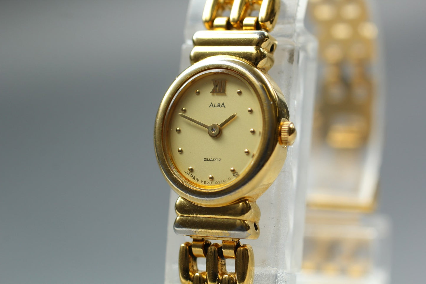 Vintage 1998  [Exc+5 / New Batt] SEIKO ALBA Y520-5070 Quartz Ladies Watch JAPAN