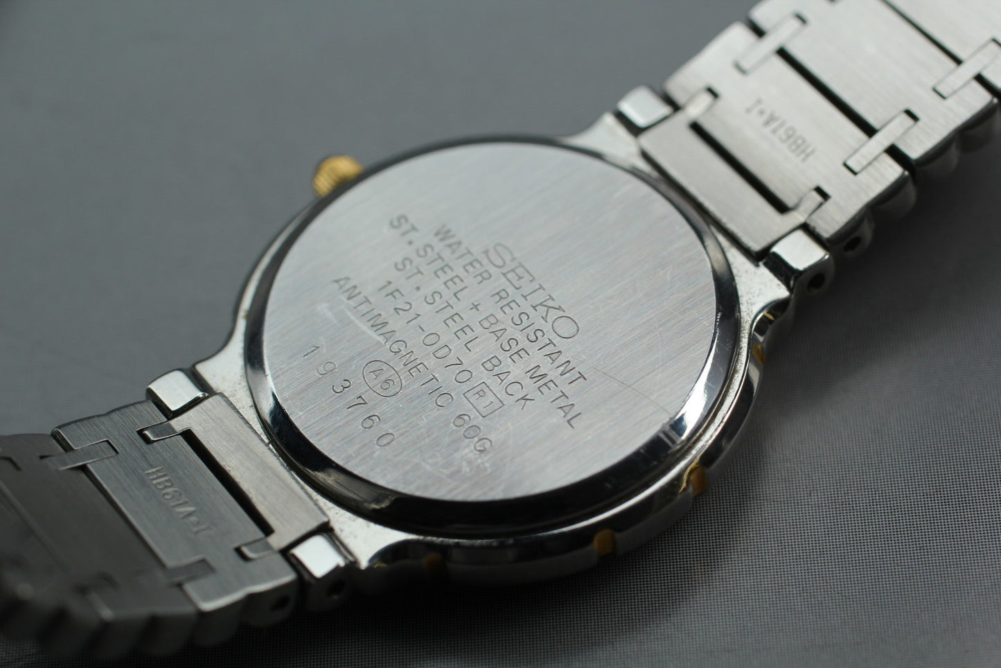 Vintage 1991 [MINT / New Batt] SEIKO EXCLINE 1F21-0D70 Quartz Ladies Watch JAPAN