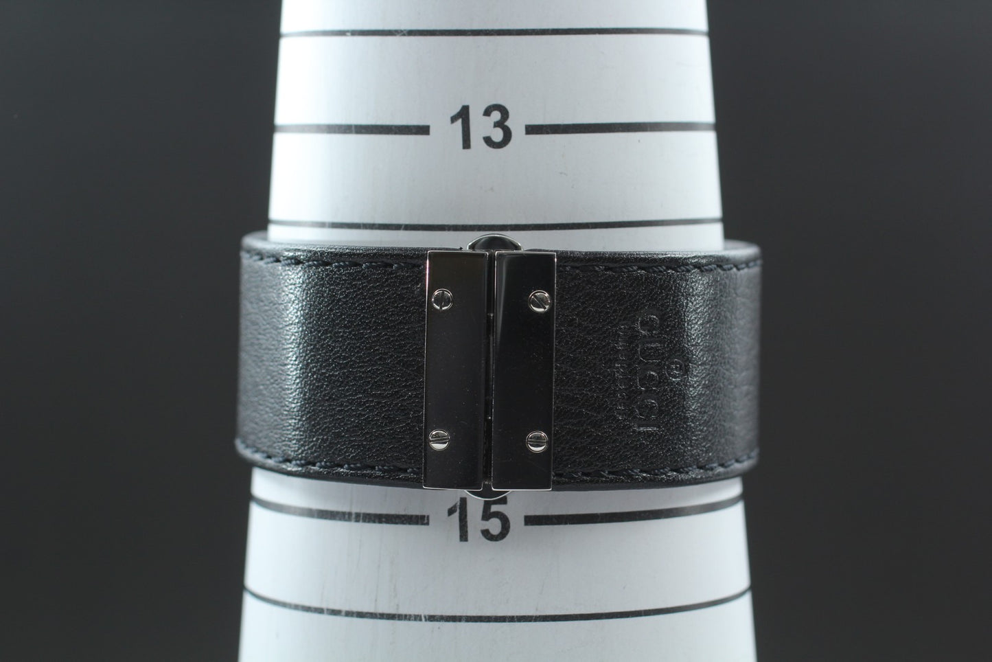 vintage [MINT] gucci 7800S Silver Black Leather Quartz Ladies Watch From JAPAN