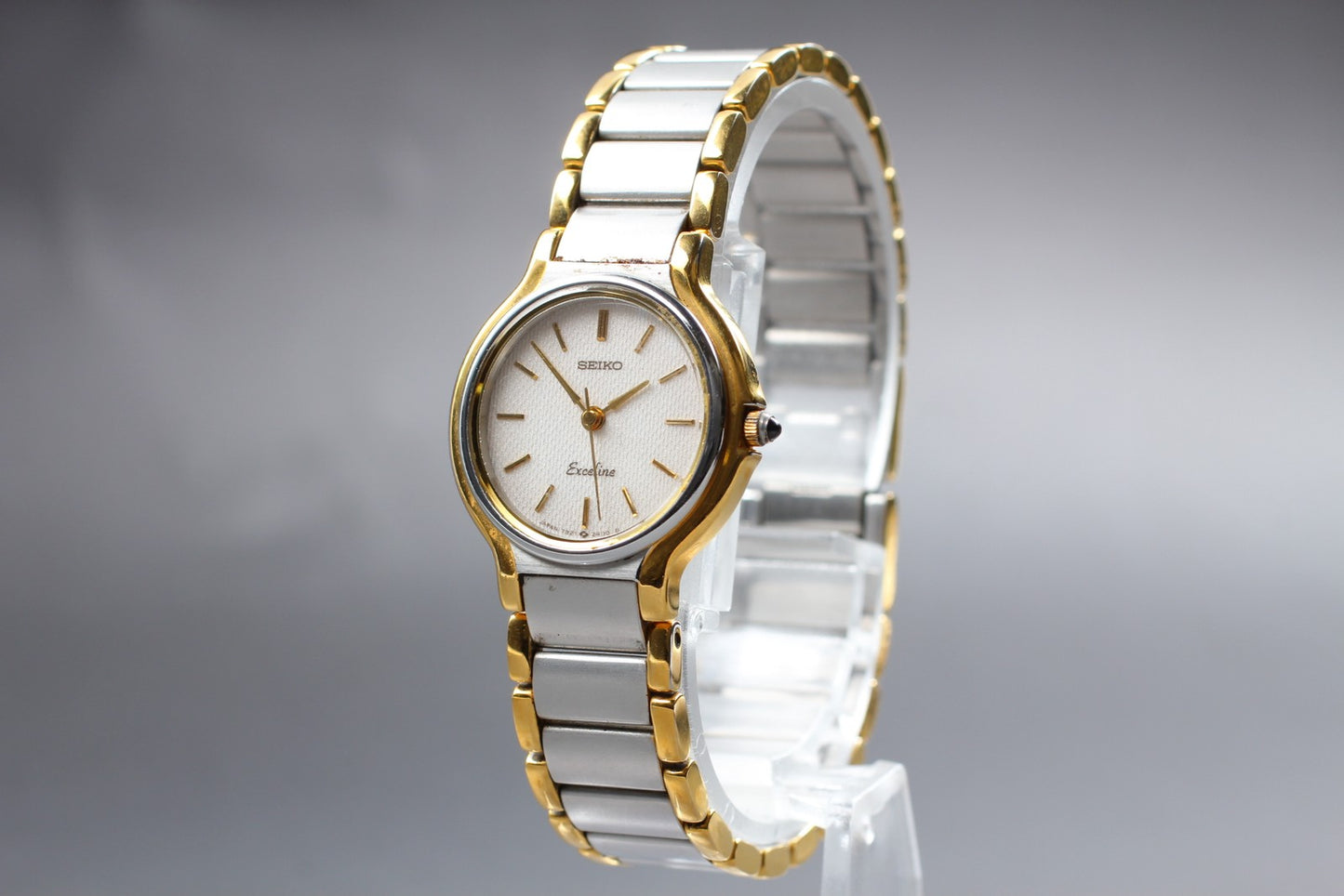 Vintage 1990 [N MINT / New Batt] SEIKO Exceline 7321-0520 Qz Ladies Watch JAPAN