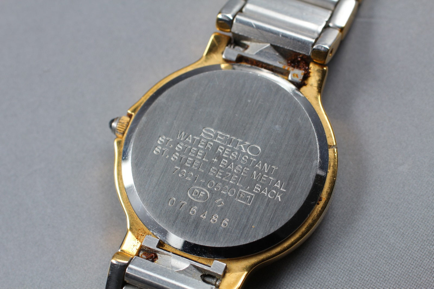 Vintage 1990 [N MINT / New Batt] SEIKO Exceline 7321-0520 Qz Ladies Watch JAPAN