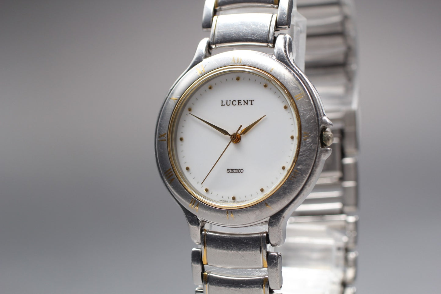 Vintage 1991 N MINT / New Batt SEIKO LUCENT 7N01-6220 Quartz Ladies Watch JAPAN