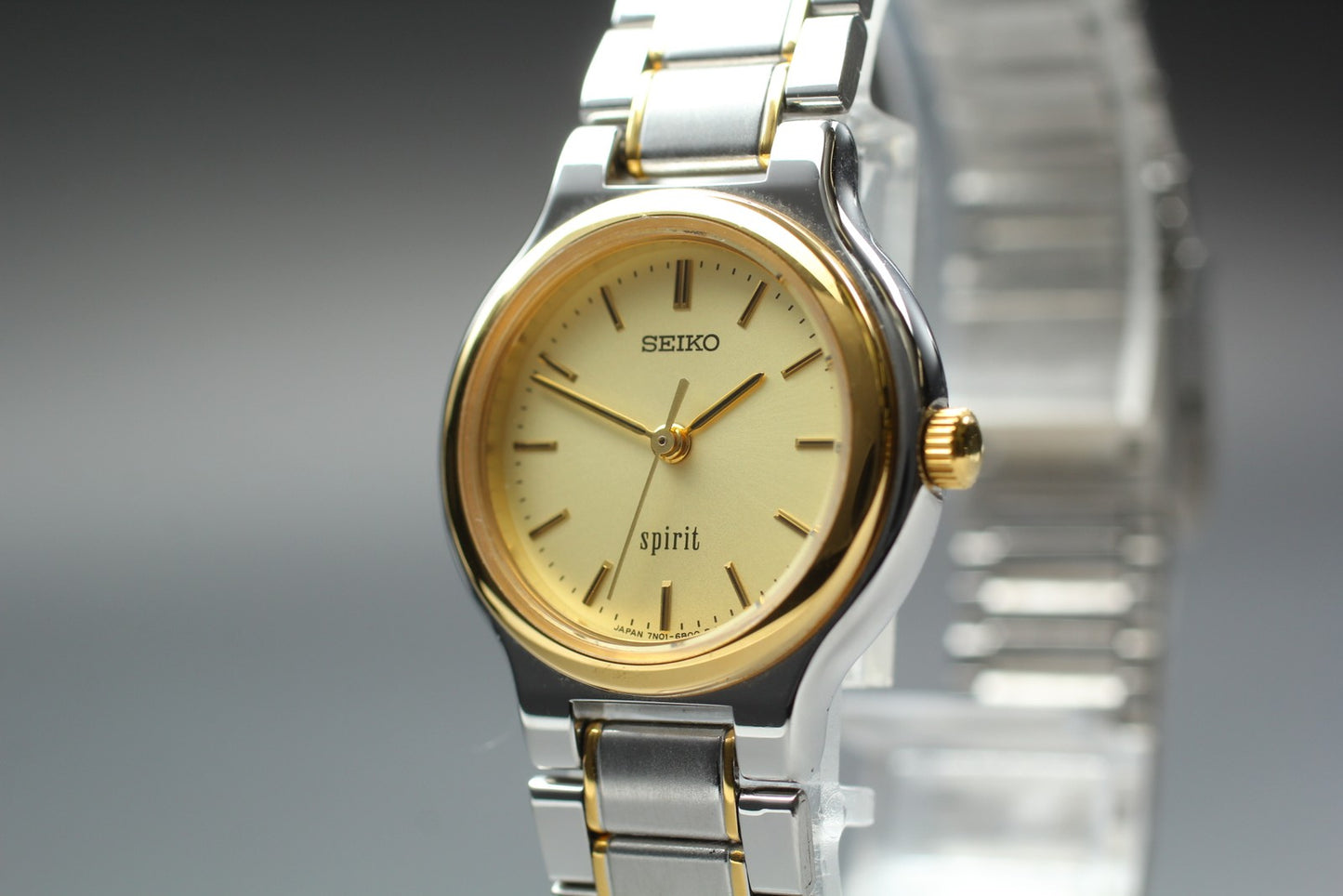 Vintage 1984 [N MINT  New Batt] SEIKO SPIRIT 7N01-6A80 Quartz Ladies Watch JAPAN