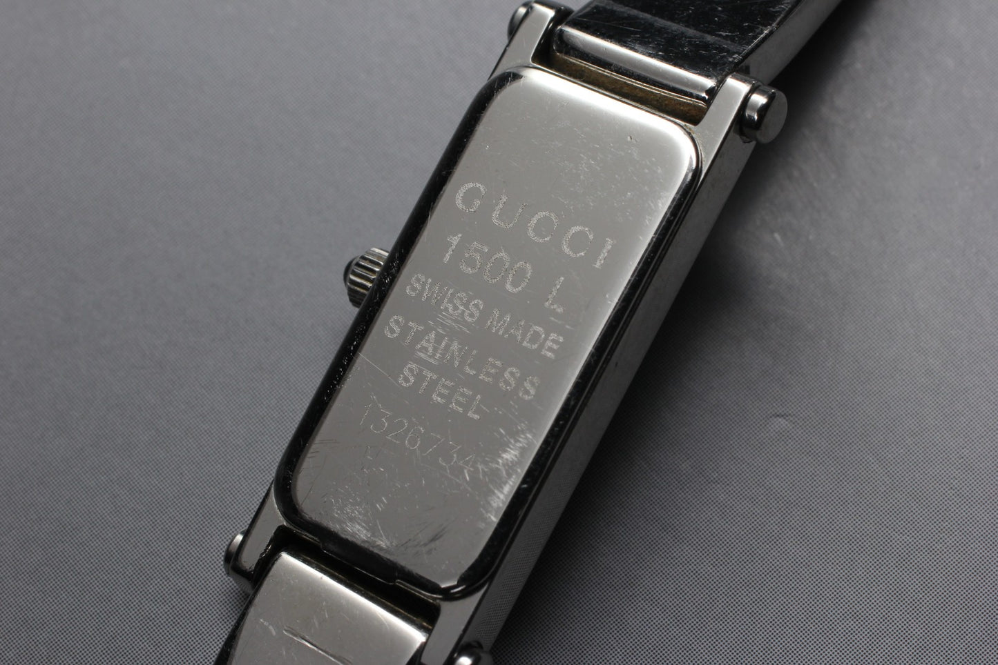 Vintage [N MINT w/ Box] GUCCI 1500L Silver Quartz Silver Women’s Watch JAPAN
