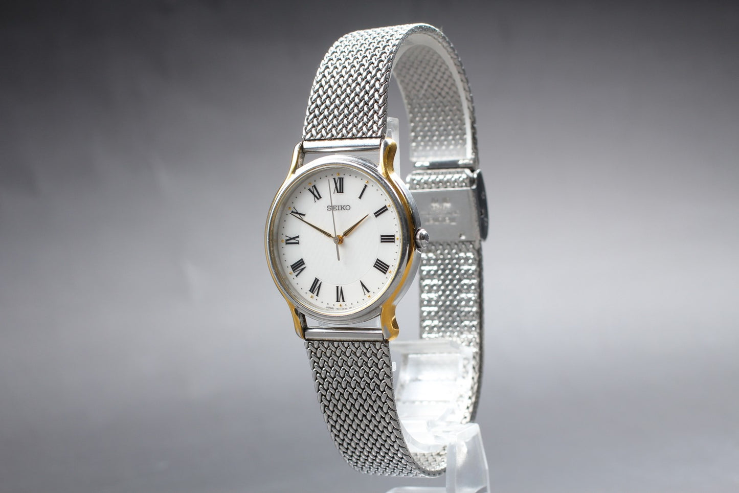 Vintage 1996 [N MINT / New Batt] SEIKO Spirit 7N01-0BR0 Gold 33mm Men's Qz JAPAN