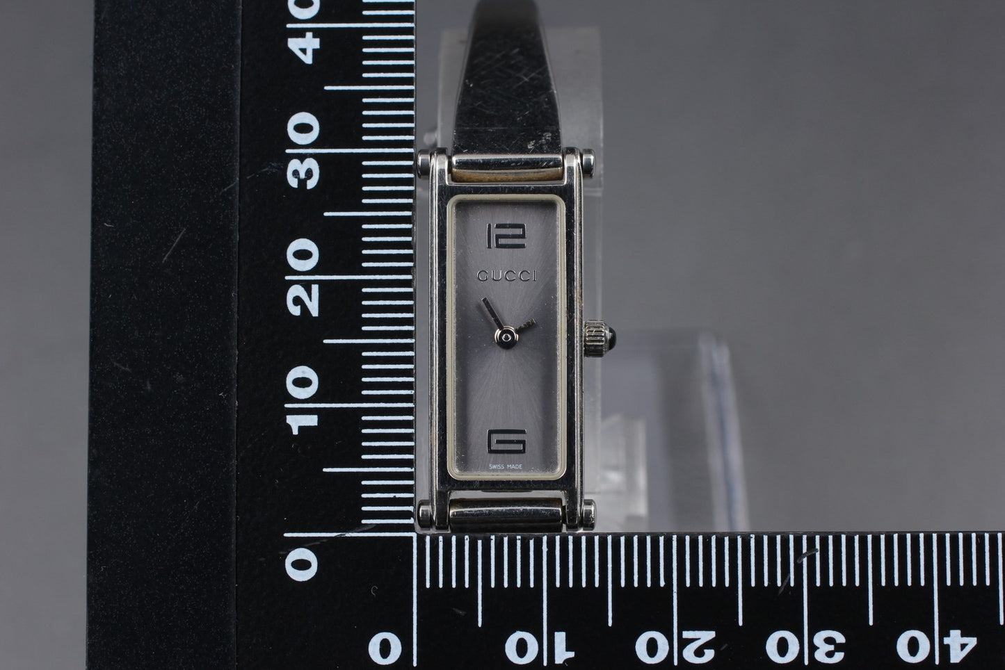 Vintage [N MINT w/ Box] GUCCI 1500L Silver Quartz Silver Women’s Watch JAPAN