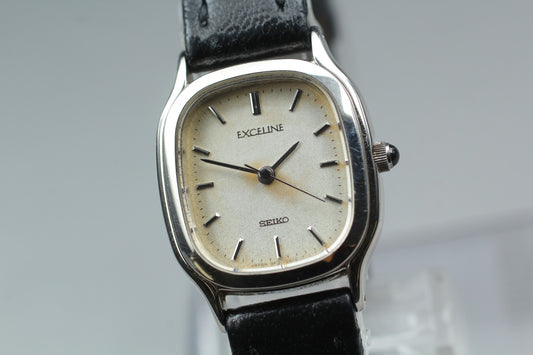 Vintage 1981 [Exc+5/ New Batt] Seiko Exceline 3F31-5A00 Qz Ladies Watch JAPAN