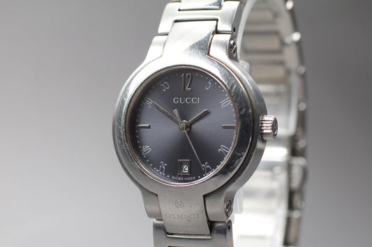 New Battery [Exc+5] GUCCI 8900L Gray  26mm Bracelet Quartz Ladies Watch JAPAN