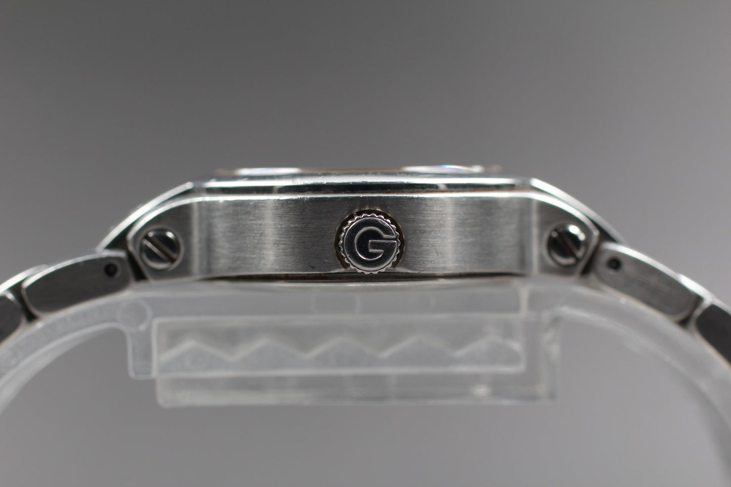 New Battery [Exc+5] GUCCI 8900L Gray  26mm Bracelet Quartz Ladies Watch JAPAN