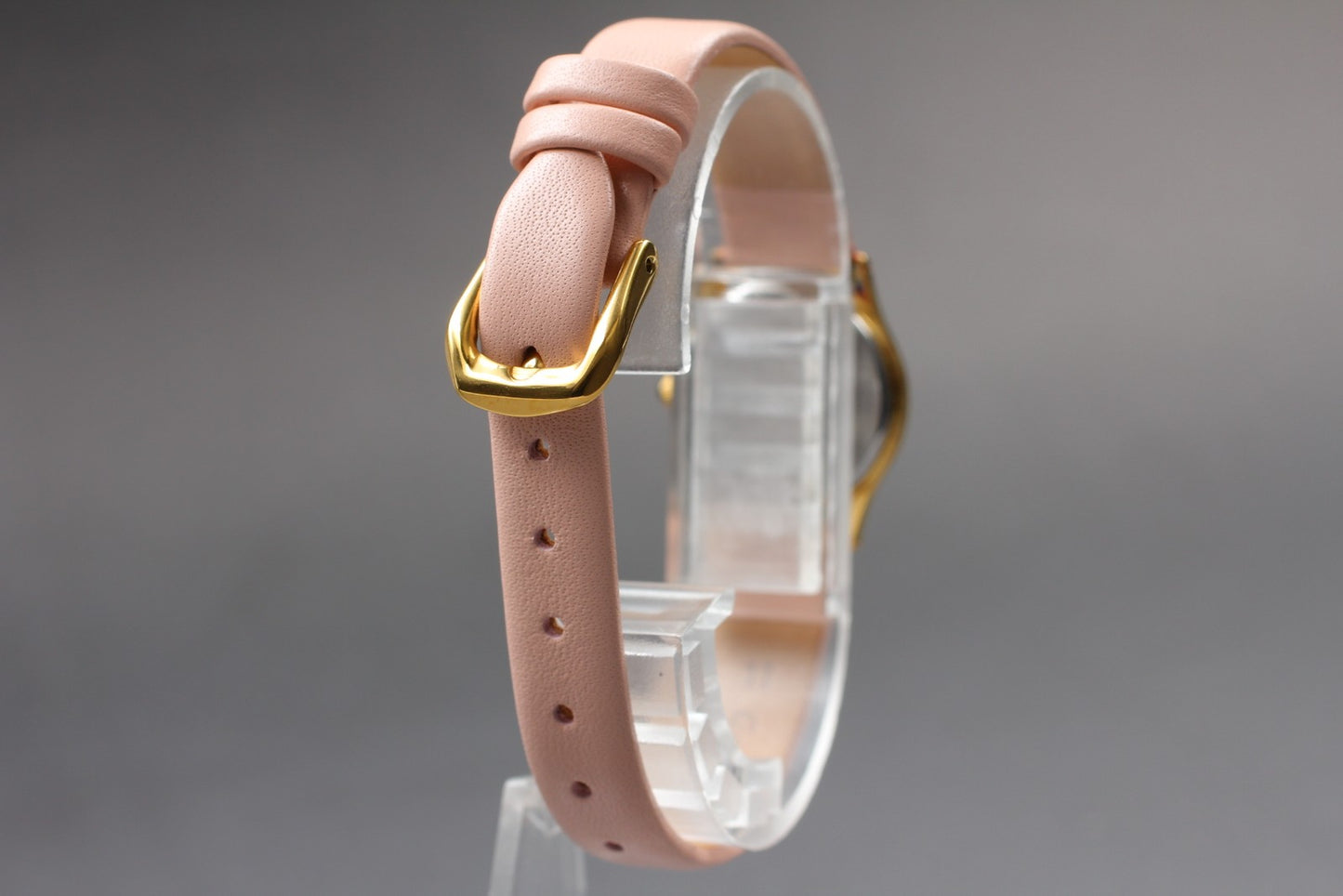 vintage[MINT] SEIKO 4N21-0390 Gold Silver Pink Quartz Ladies Watch From JAPAN