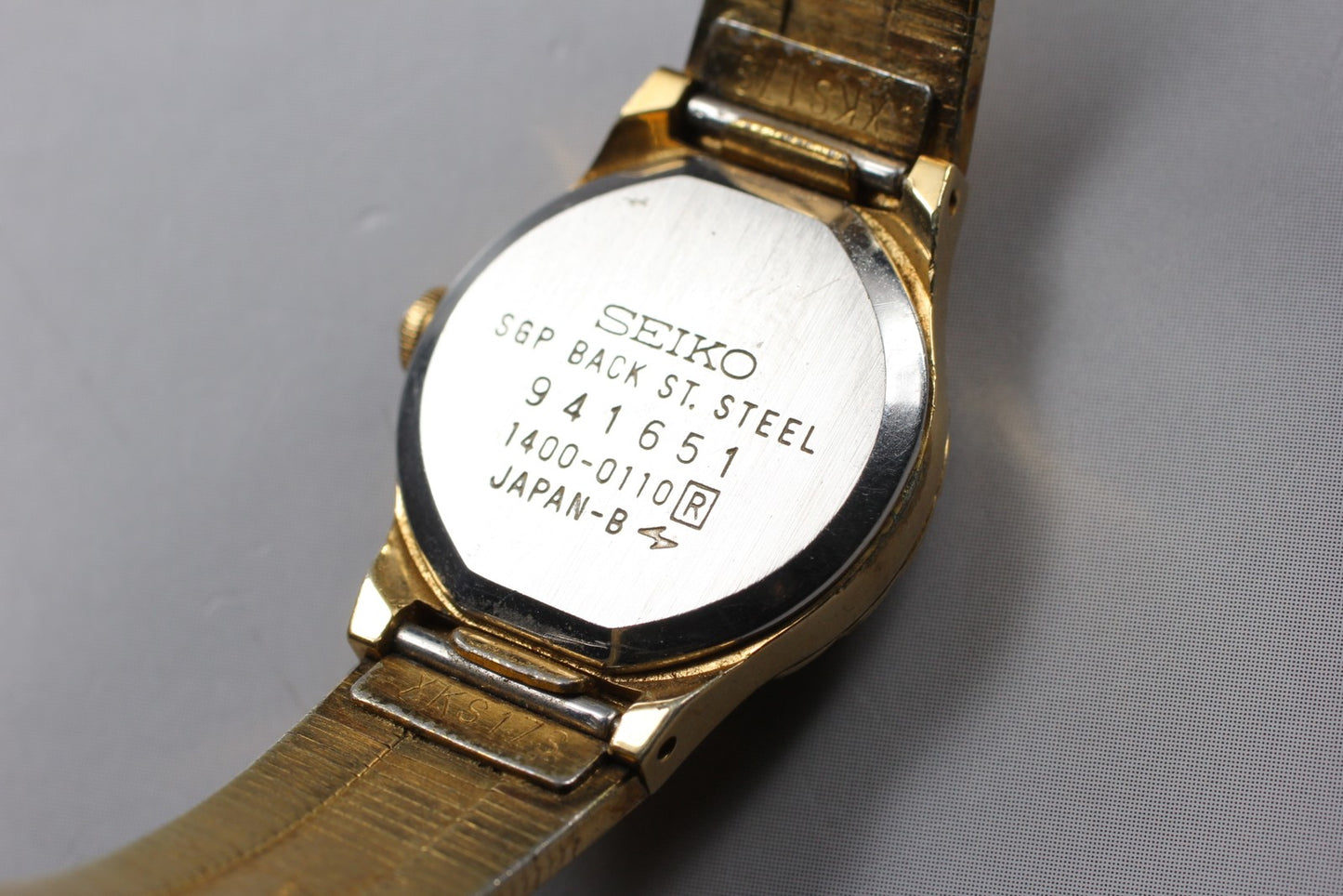 Vintage 1989 [N MINT / New Batt] Seiko 1400-0110 Bracelet Qz Women Watch JAPAN