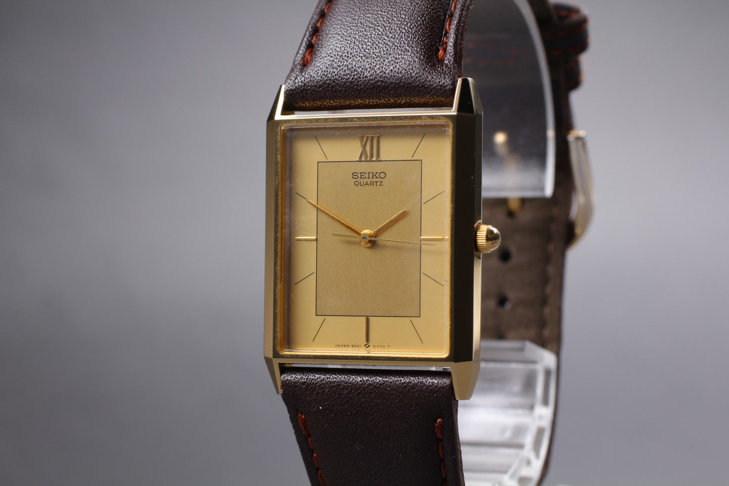 Vintage 1986 [Near MINT] SEIKO Chariot 9021-5290 Gold Men's Quartz Watch JAPAN