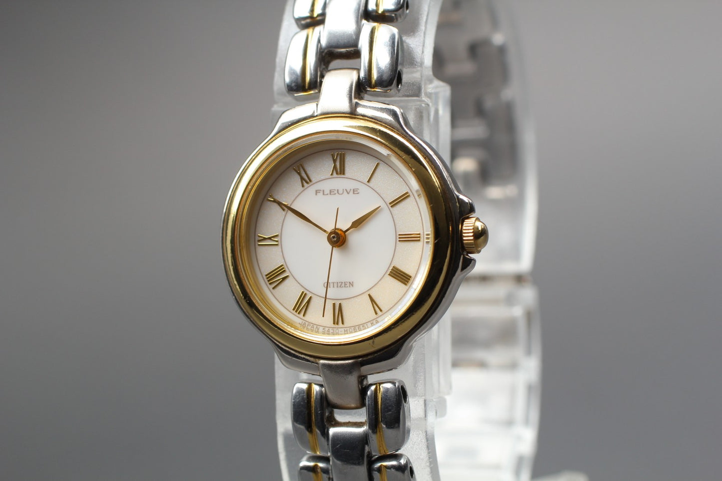 Vtg. 1986 [N MINT / New Batt]  CITIZEN 5431-H03515 TA Quartz Ladies Watch JAPAN