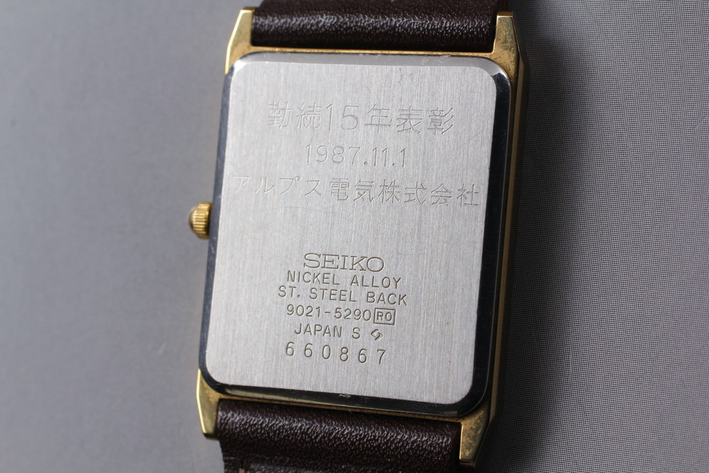 Vintage 1986 [Near MINT] SEIKO Chariot 9021-5290 Gold Men's Quartz Watch JAPAN