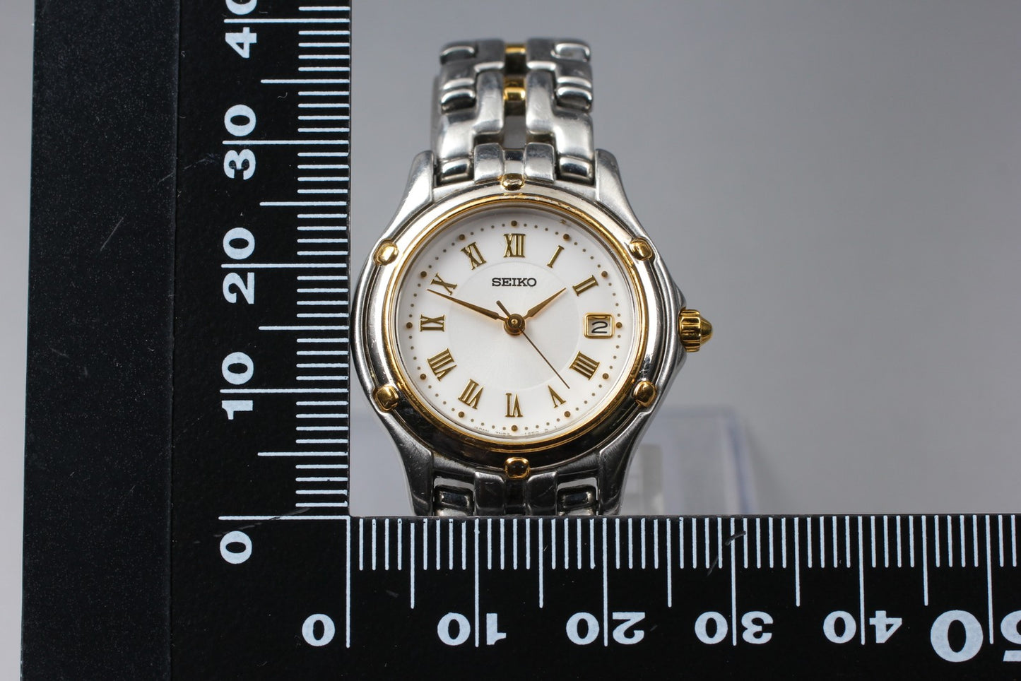 Vintage 1989  [N MINT / New Batt] Seiko 7N82-2750 Quartz Ladies Watch From JAPAN