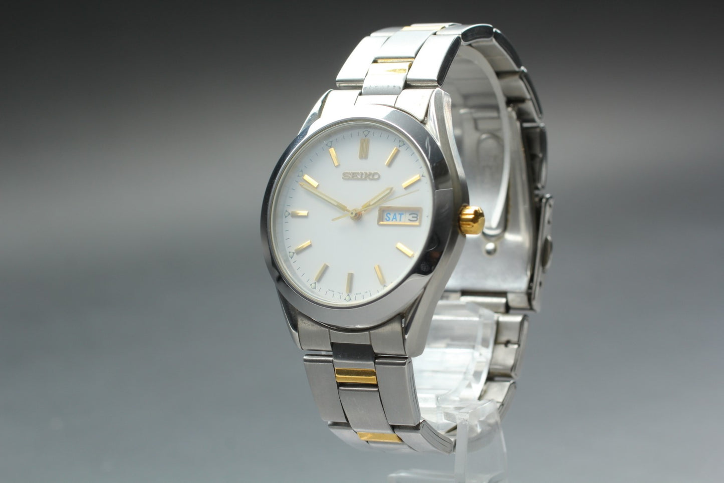 Vintage 1992  [N MINT / New Batt] Seiko 7N41-9080 Quartz Men's Watch From JAPAN