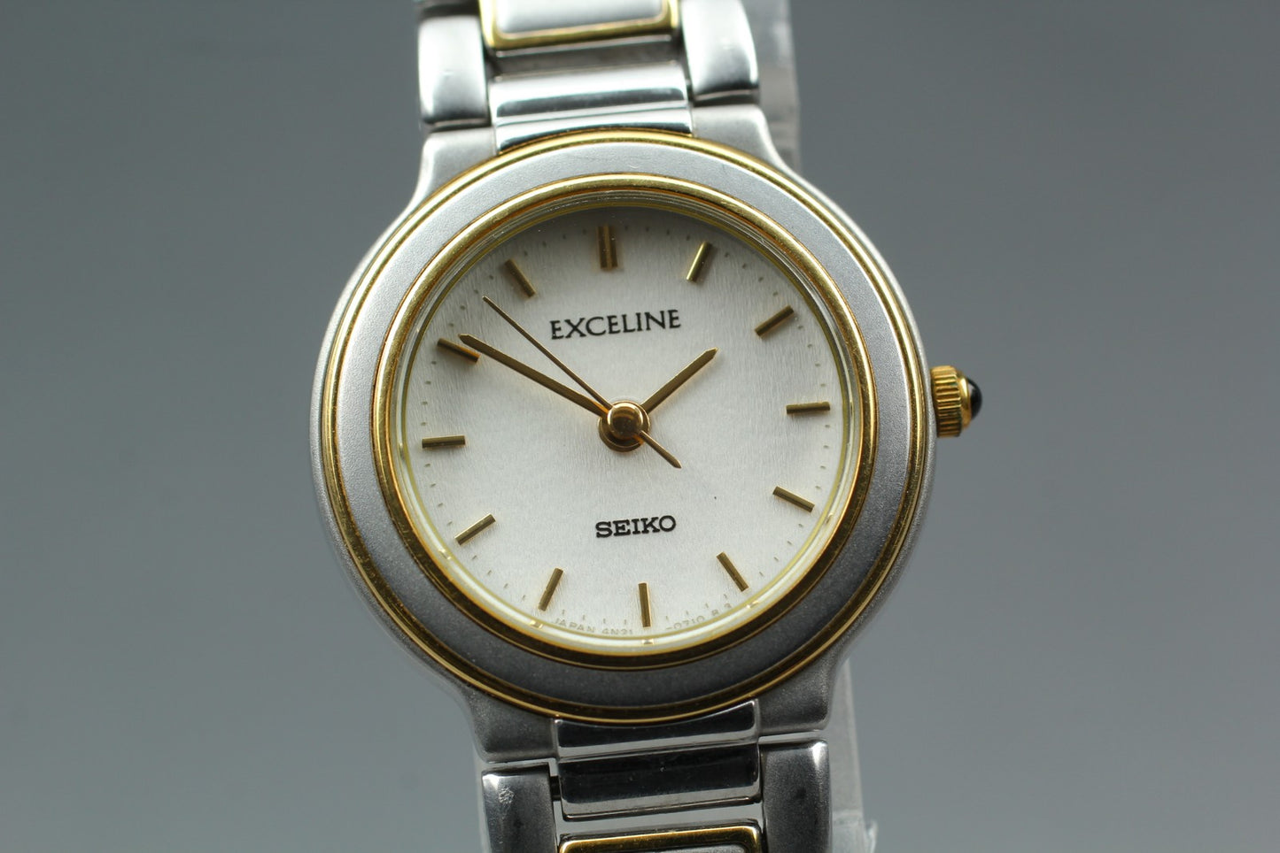 Vintage 1994 [N MINT / New Batt] Seiko Exceline 4N21-0320 Qz Women Watch JAPAN