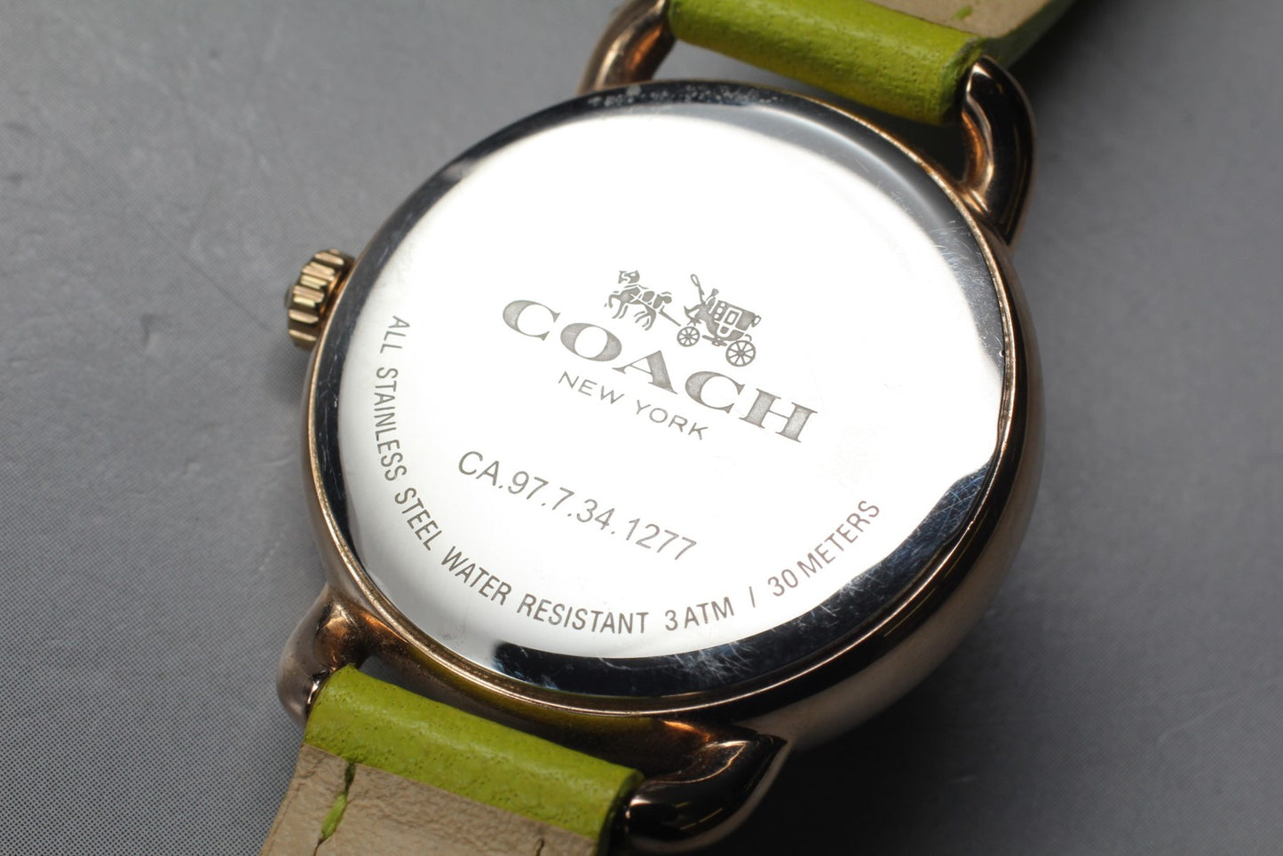 New Battery [Near MINT] COACH 97.7.341277 Silver Quartz Ladies Watch From JAPAN