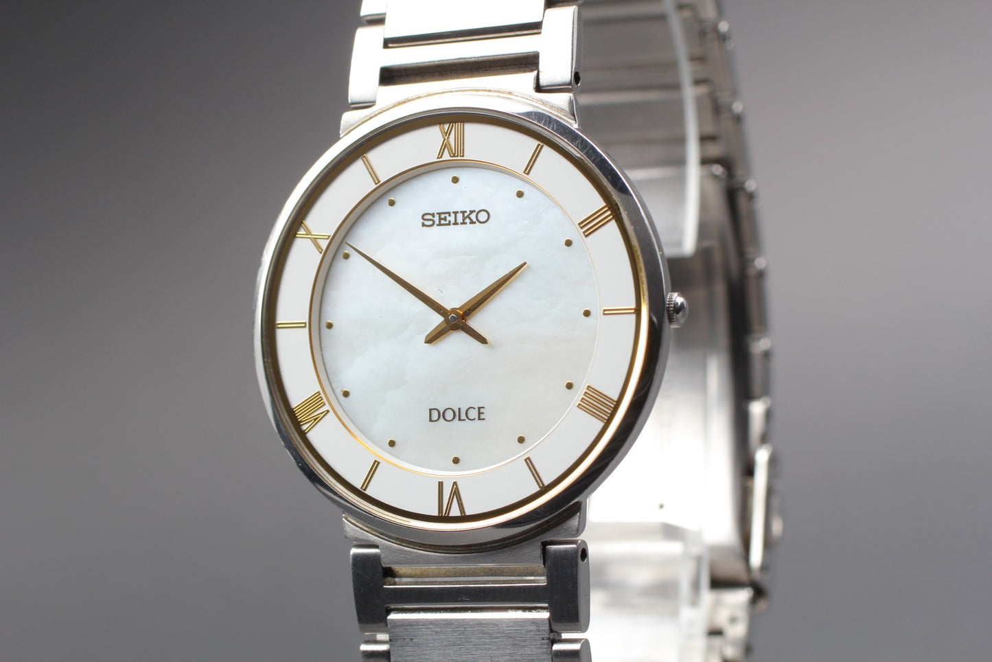 Vintage 1984 [MINT / New Batt] SEIKO DOLCE 4J40-0AD0 Quartz Men's Watch JAPAN