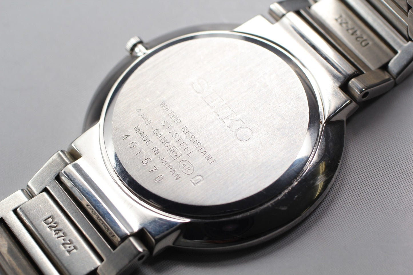 Vintage 1984 [MINT / New Batt] SEIKO DOLCE 4J40-0AD0 Quartz Men's Watch JAPAN