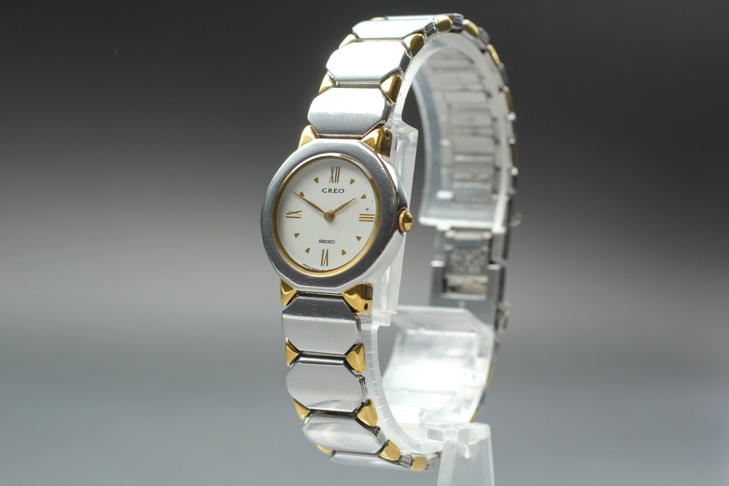 Vintage 1999 [N MINT / New Batt] SEIKO CREO 4N20-0100 Quartz Ladies Watch JAPAN