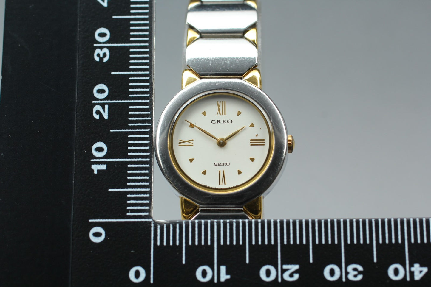 Vintage 1999 [N MINT / New Batt] SEIKO CREO 4N20-0100 Quartz Ladies Watch JAPAN