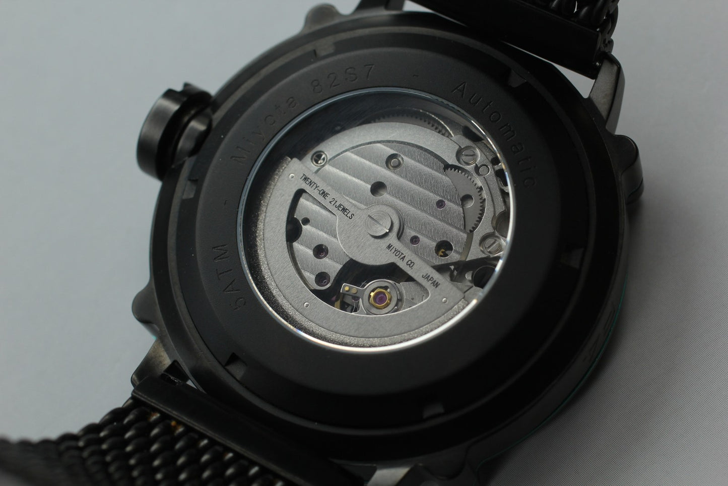 Notable [MINT] SPILLO OUTLAW 4K-MK  Black Red Automatic Mens Watch  From JAPAN