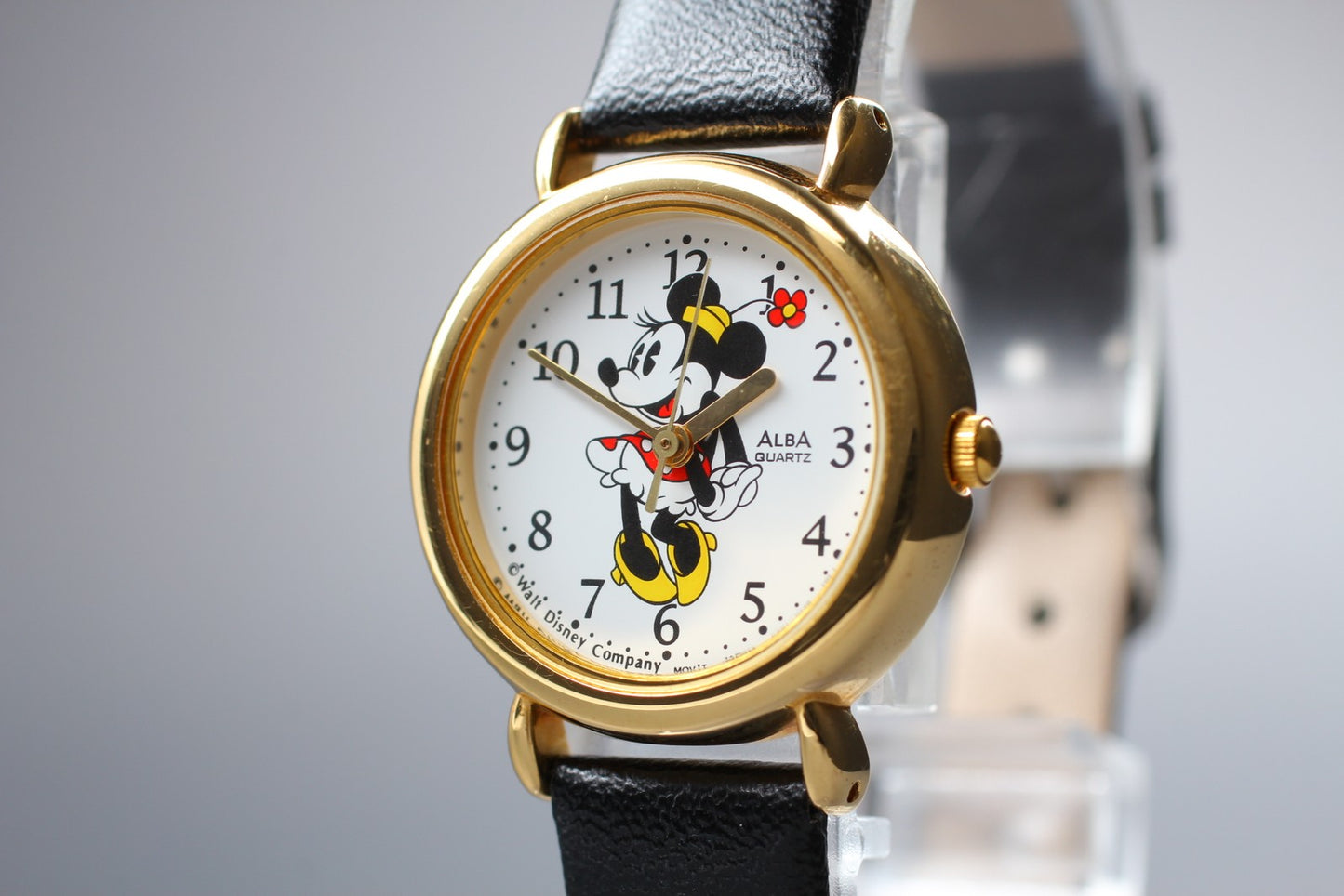 Vtg. 1987 [N MINT] SEIKO V501-6N10 Disney Mickey Mouse Quartz Ladies Watch JAPAN
