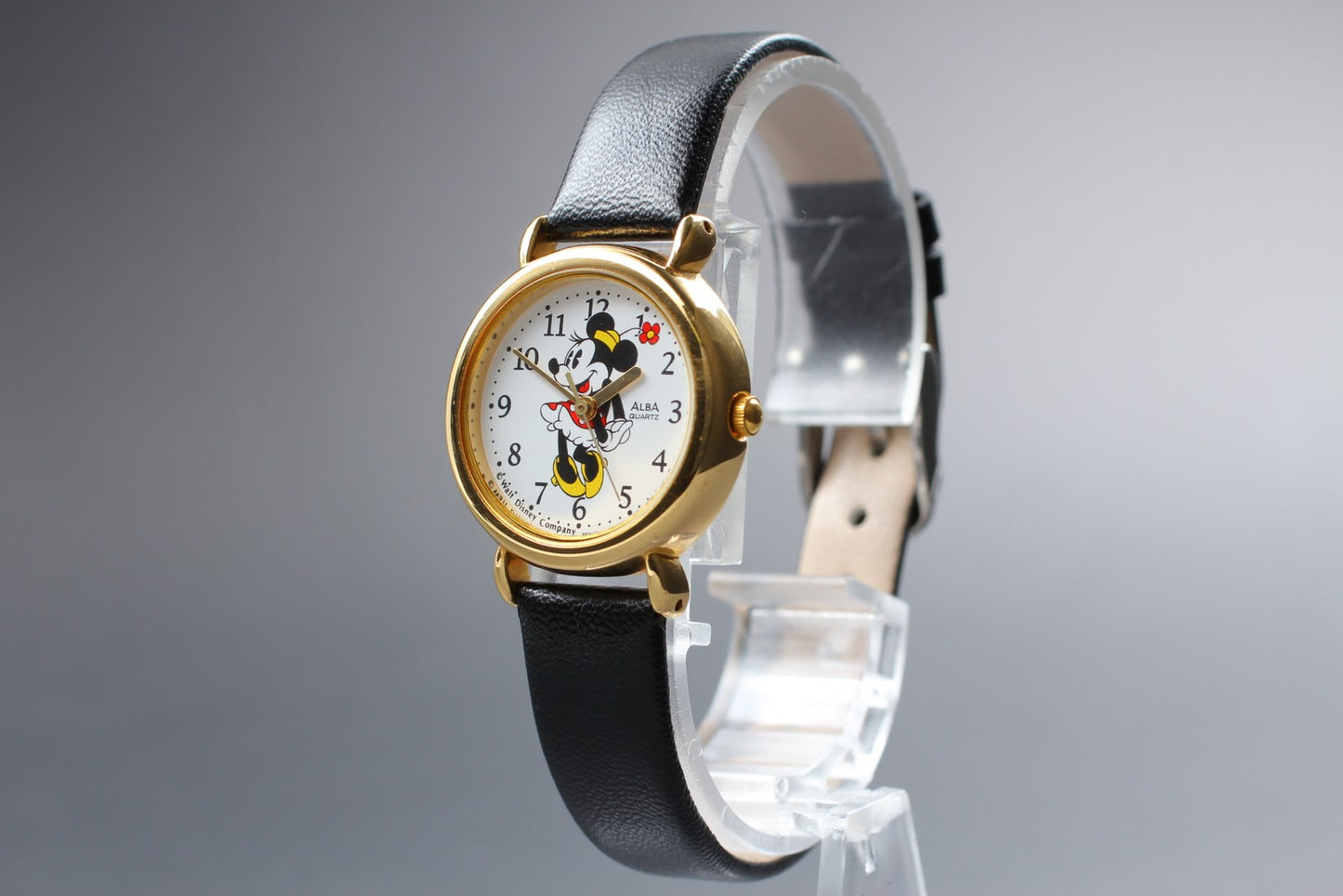 Vtg. 1987 [N MINT] SEIKO V501-6N10 Disney Mickey Mouse Quartz Ladies Watch JAPAN