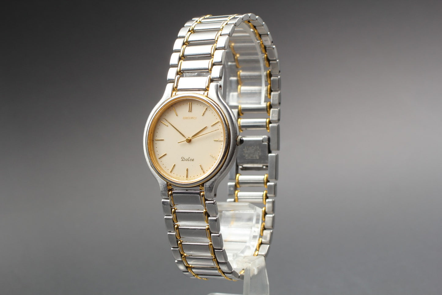 Vtg. 1990 [N MINT] SEIKO Dolce 7741-6050 32mm Bracelet Quartz Mens Watch JAPAN