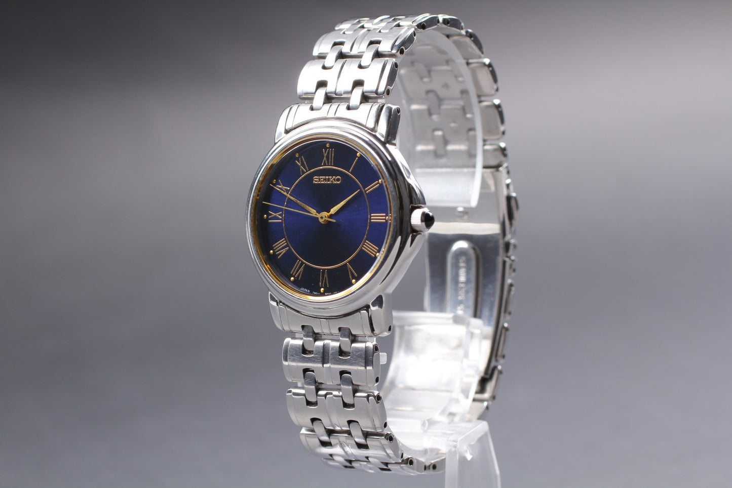 Vtg. 1991[N MINT / New Batt] SEIKO 7N01-6J60 Roman 31mm Quartz Men's Watch JAPAN