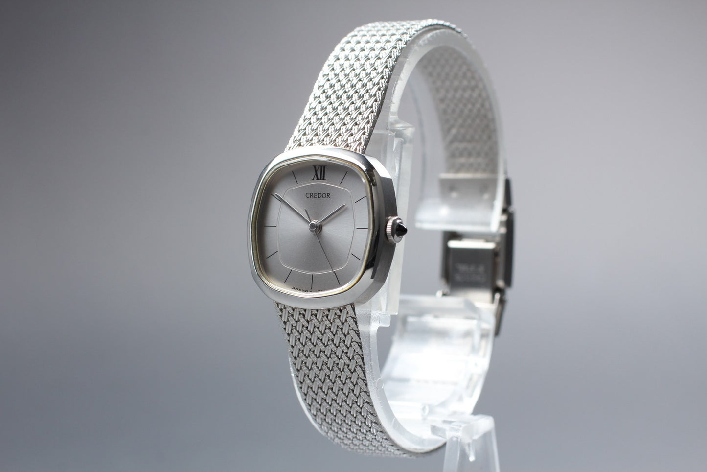 SEIKO Second Hands | Vtg. 1985[N MINT] SEIKO Credor 1421-5021 Silver 22mm Quartz Ladies Watch JAPAN La.riberta From Japan