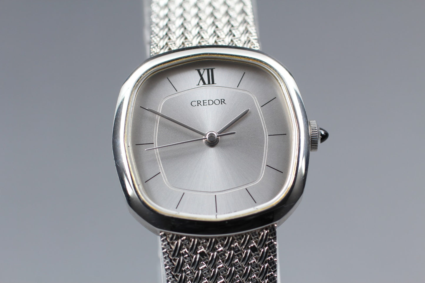 SEIKO Second Hands | Vtg. 1985[N MINT] SEIKO Credor 1421-5021 Silver 22mm Quartz Ladies Watch JAPAN La.riberta From Japan