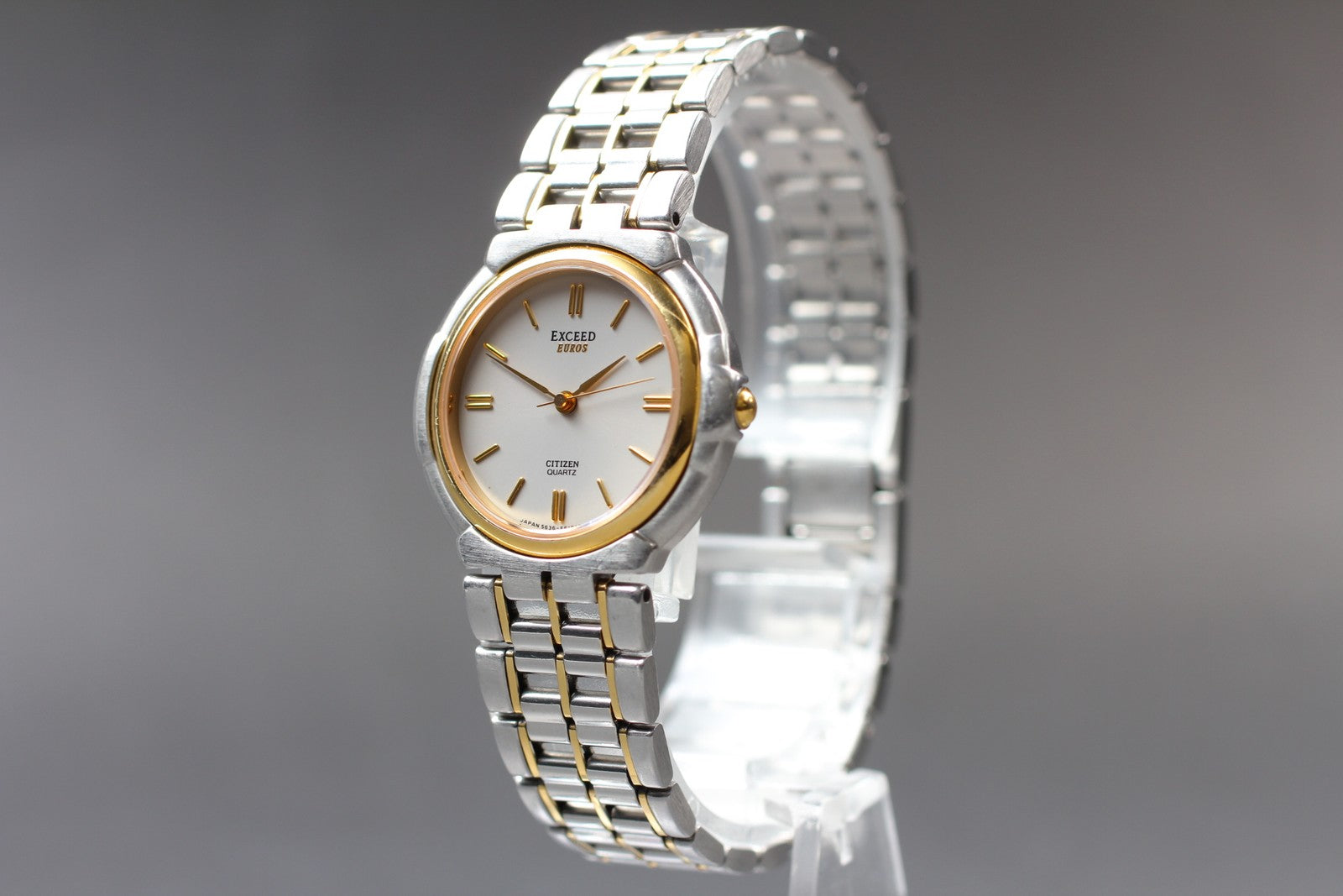 Second Hands | Vtg. 1991 [Near MINT] CITIZEN EXCEED 5636-F60871 Y Quartz Ladies Watch JAPAN La.riberta From Japan