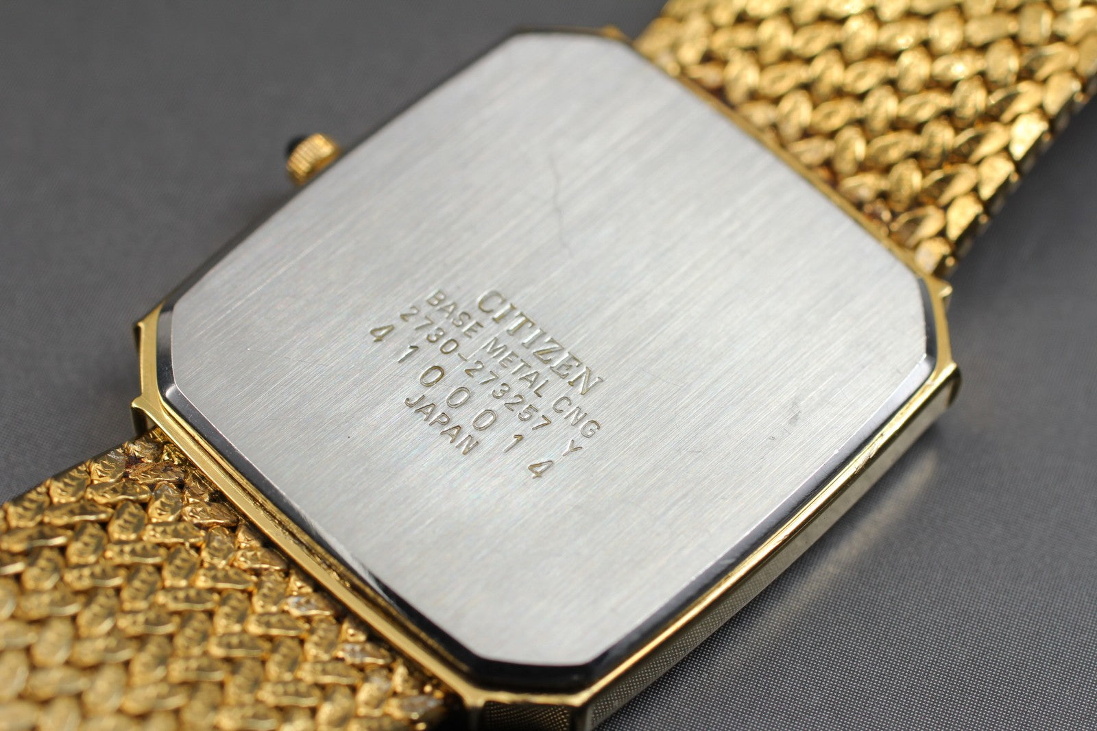 Second Hands | Vtg. 1984 [Near MINT] CITIZEN EXCEED 2730-273257 Tank Quartz Ladies Watch JAPAN La.riberta From Japan