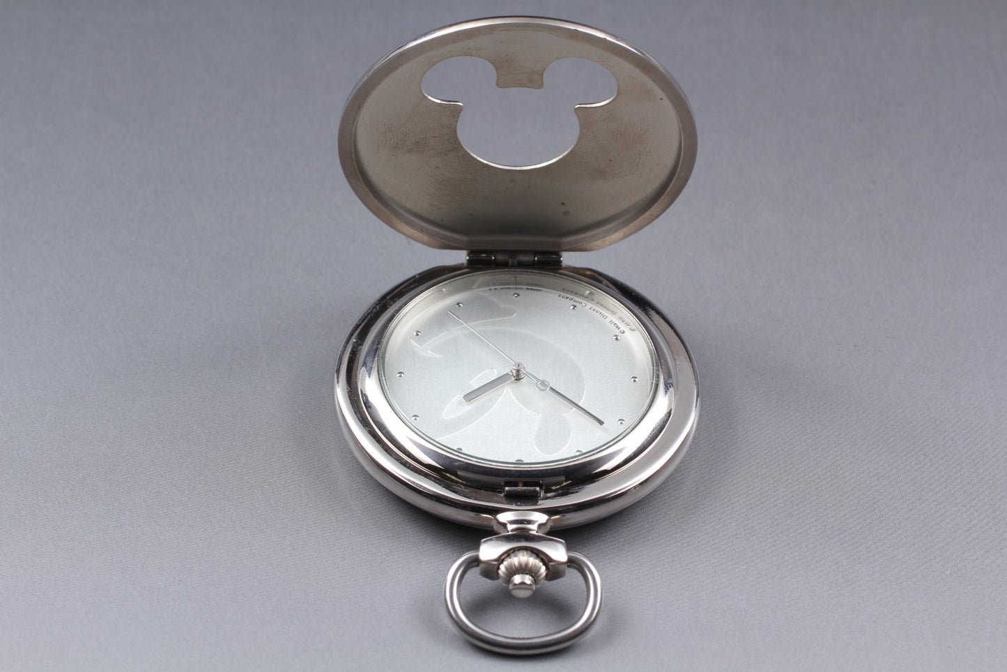 SEIKO Second Hands | N MINT Seiko Alba V721-0A10 Pocket Watch Mickey Limited Steel Quartz Mens JAPAN La.riberta From Japan