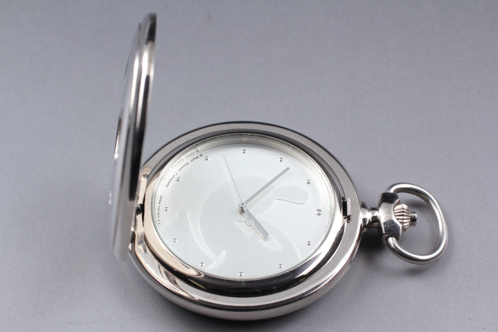 SEIKO Second Hands | N MINT Seiko Alba V721-0A10 Pocket Watch Mickey Limited Steel Quartz Mens JAPAN La.riberta From Japan