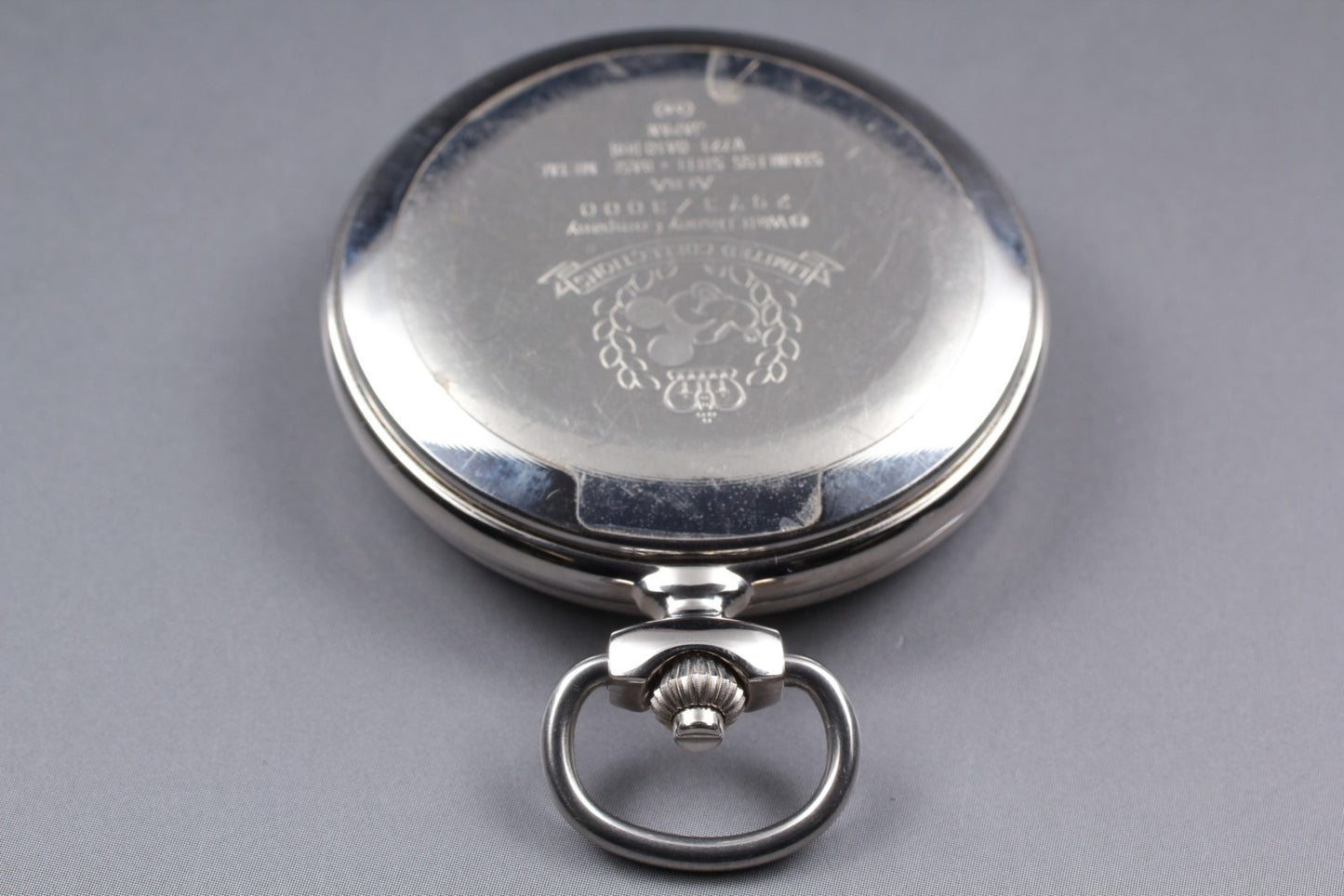 SEIKO Second Hands | N MINT Seiko Alba V721-0A10 Pocket Watch Mickey Limited Steel Quartz Mens JAPAN La.riberta From Japan