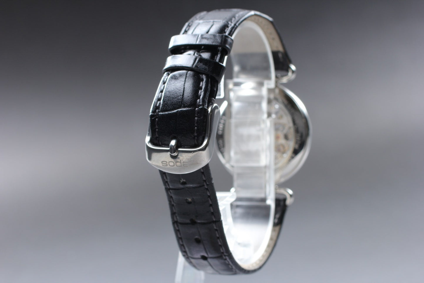 Second Hands | Vintage.[MINT] epos 3347 Skeleton Roman Silver Manual Mens Watch From JAPAN La.riberta From Japan