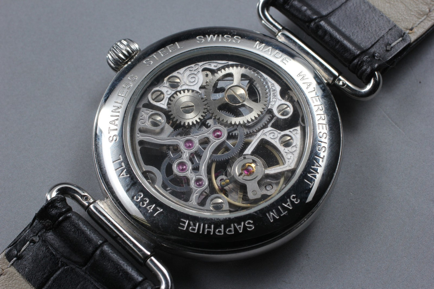 Second Hands | Vintage.[MINT] epos 3347 Skeleton Roman Silver Manual Mens Watch From JAPAN La.riberta From Japan