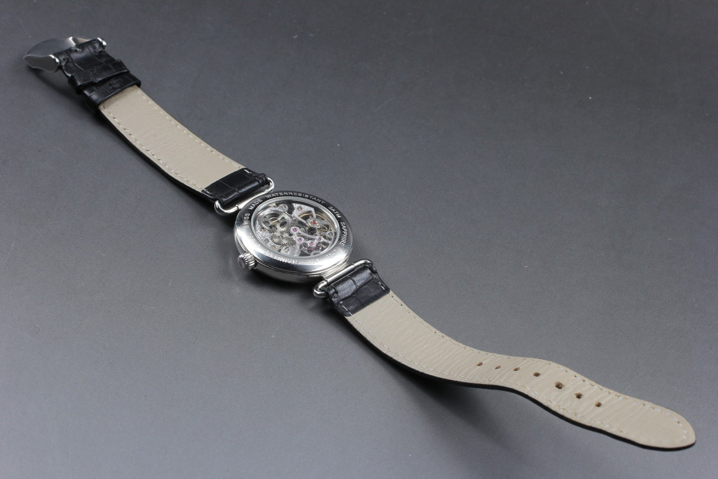 Second Hands | Vintage.[MINT] epos 3347 Skeleton Roman Silver Manual Mens Watch From JAPAN La.riberta From Japan