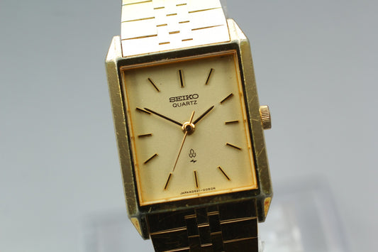 SEIKO Second Hands | Vtg.1988 [Exc+5] SEIKO 2621-5050 Tank 20mm Gold Quartz Ladies Watch From JAPAN La.riberta From Japan