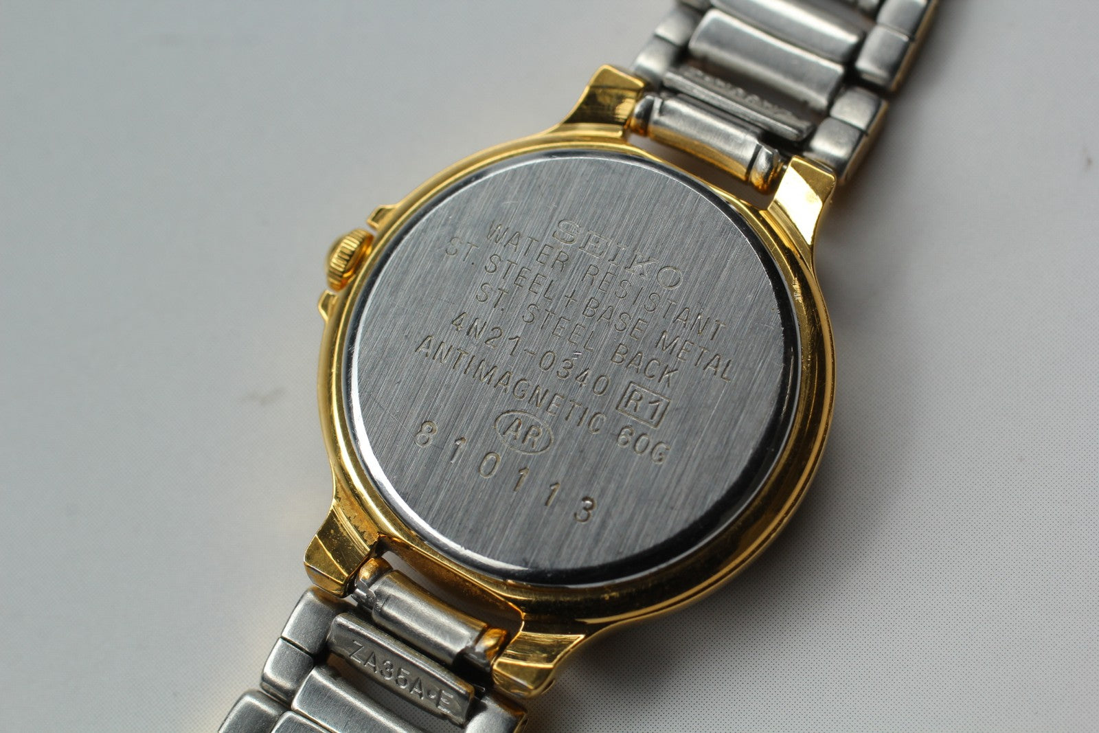 SEIKO Second Hands | Vin.1988[N MINT] SEIKO Lucent 4N21-0340 Gold Bracelet Quartz Ladies Watch JAPAN La.riberta From Japan