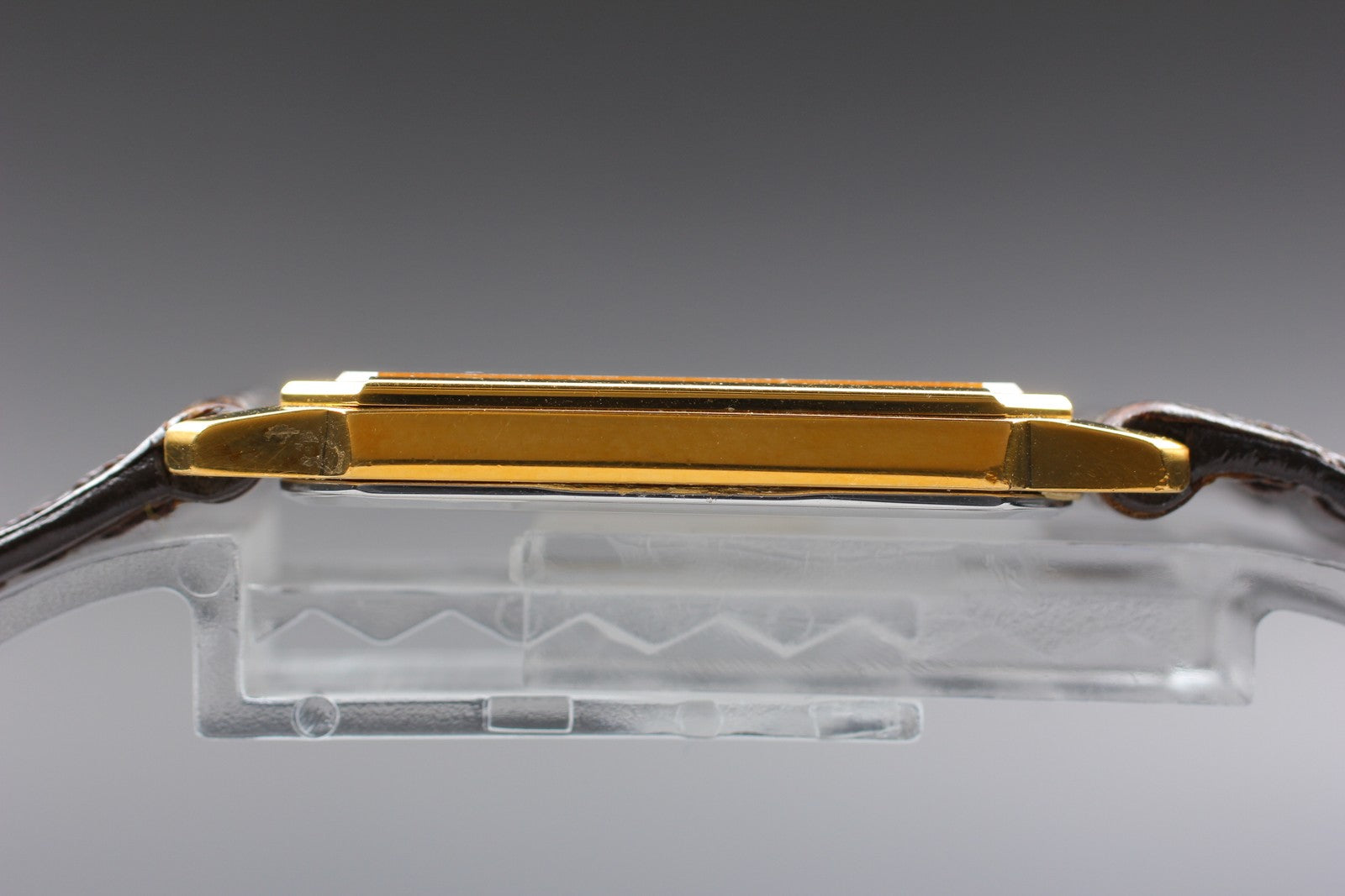 SEIKO Second Hands | Vtg.1985 [N MINT] SEIKO 9020-5680 Tank Gold Roman 25mm Quartz Men's Watch JAPAN La.riberta From Japan