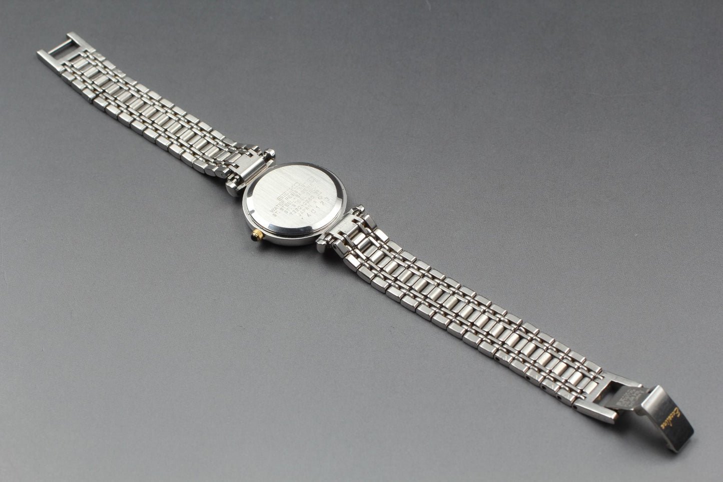 SEIKO Second Hands | Vin.1987[N MINT] Seiko Exceline 7320-0380 Roman Silver Quartz Men's Watch JAPAN La.riberta From Japan