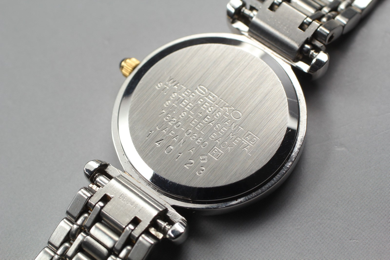 SEIKO Second Hands | Vin.1987[N MINT] Seiko Exceline 7320-0380 Roman Silver Quartz Men's Watch JAPAN La.riberta From Japan