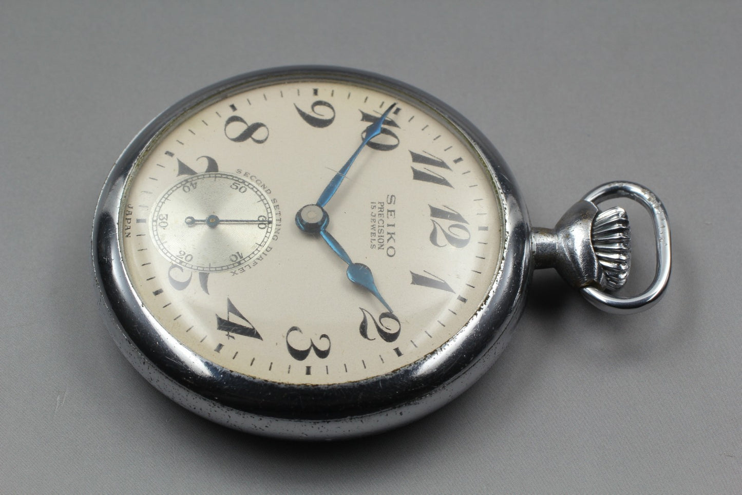 SEIKO Second Hands | Vtg.1961[Exc+5] SEIKO PRECISION Small 15J Sec Manual pocket watch From JAPAN La.riberta From Japan