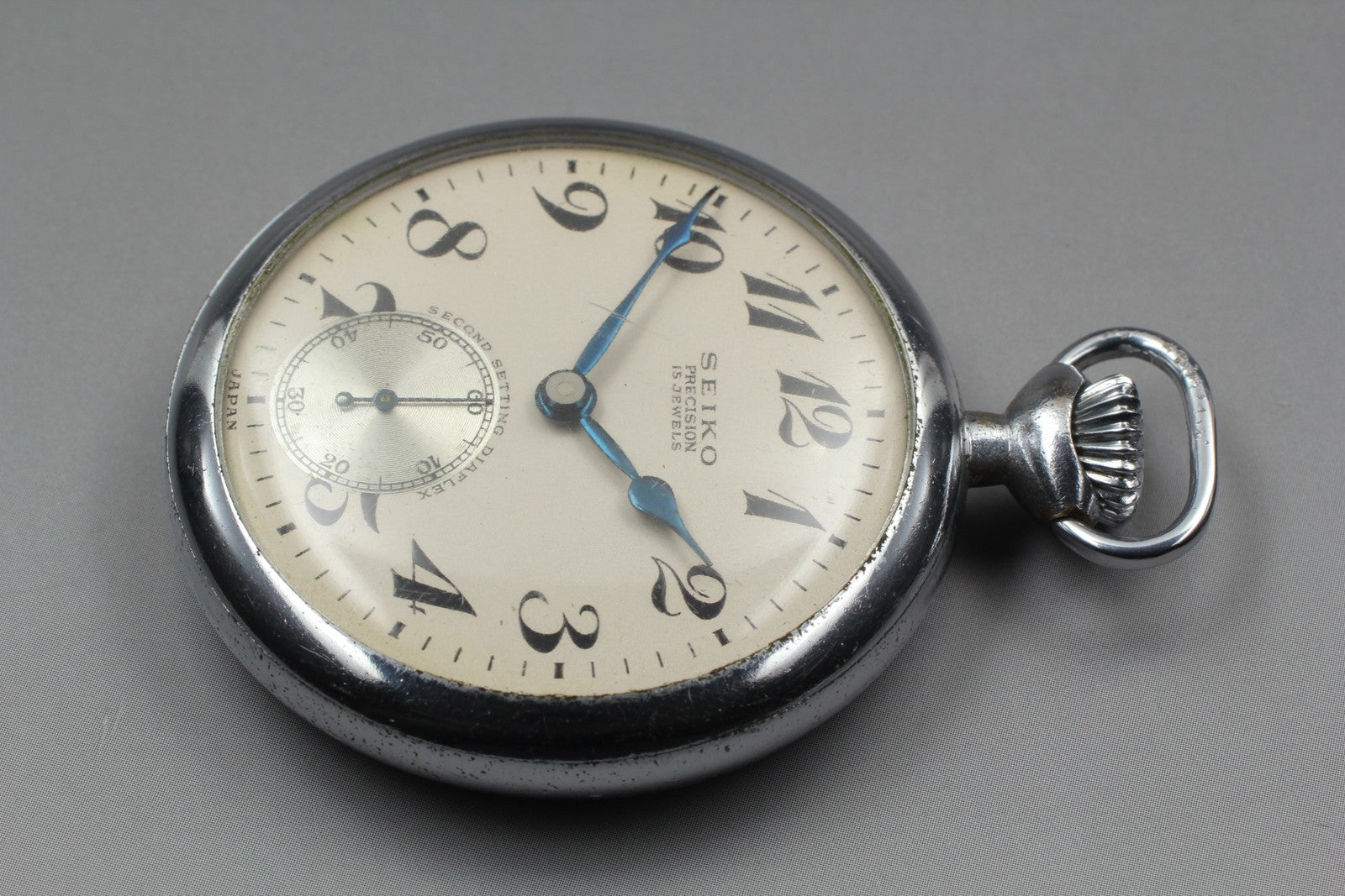 SEIKO Second Hands | Vtg.1961[Exc+5] SEIKO PRECISION Small 15J Sec Manual pocket watch From JAPAN La.riberta From Japan