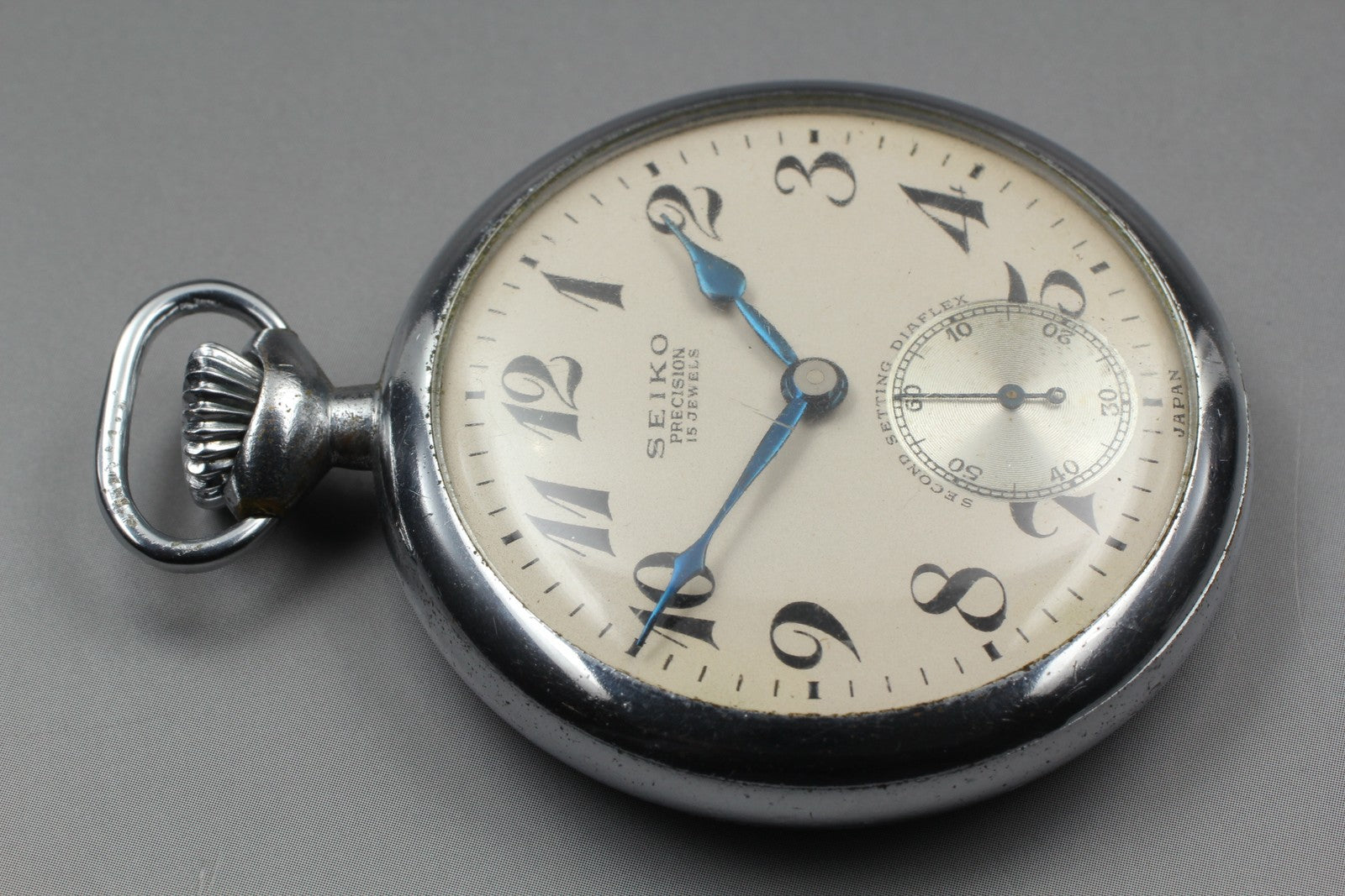 SEIKO Second Hands | Vtg.1961[Exc+5] SEIKO PRECISION Small 15J Sec Manual pocket watch From JAPAN La.riberta From Japan